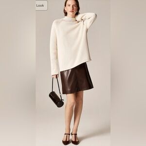 J.Crew NWOT 1988 Rollneck™ sweater in cotton in ivory